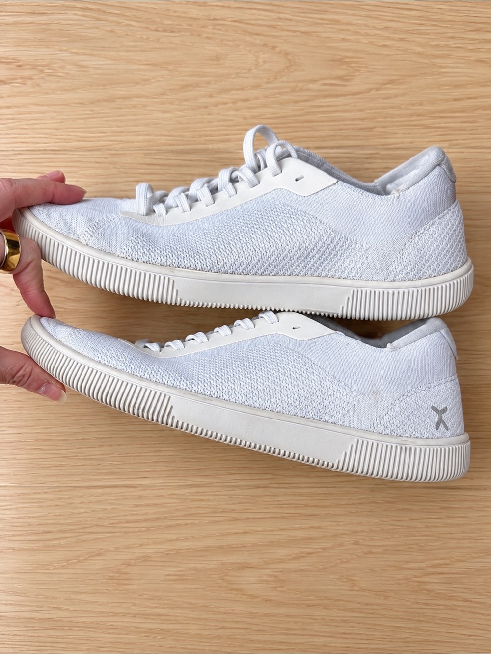 Flux Adapt Knit Trainer White Zero Drop Sneakers Men’s 9 Women’s 10